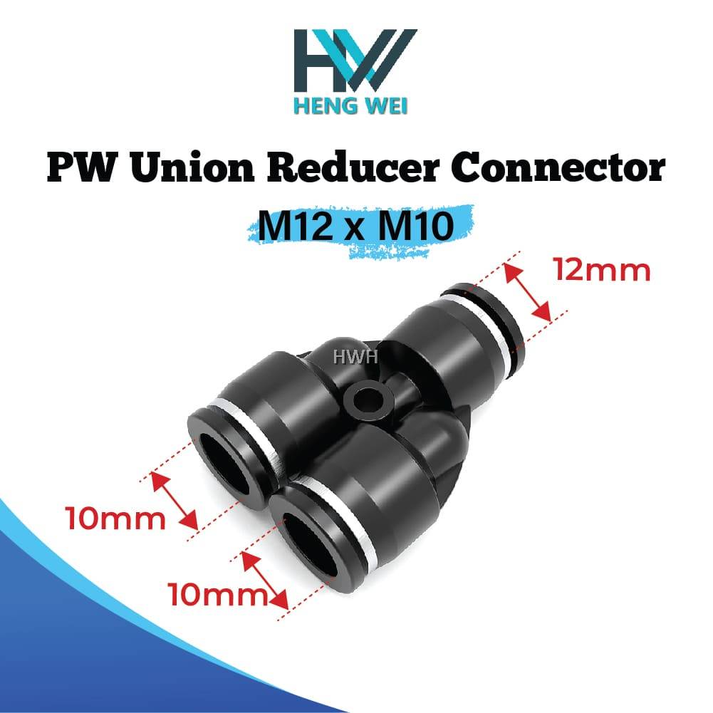 Pneumatic PWUnion Reducer/ Y Reducer/ Tube Air Push In Fitting