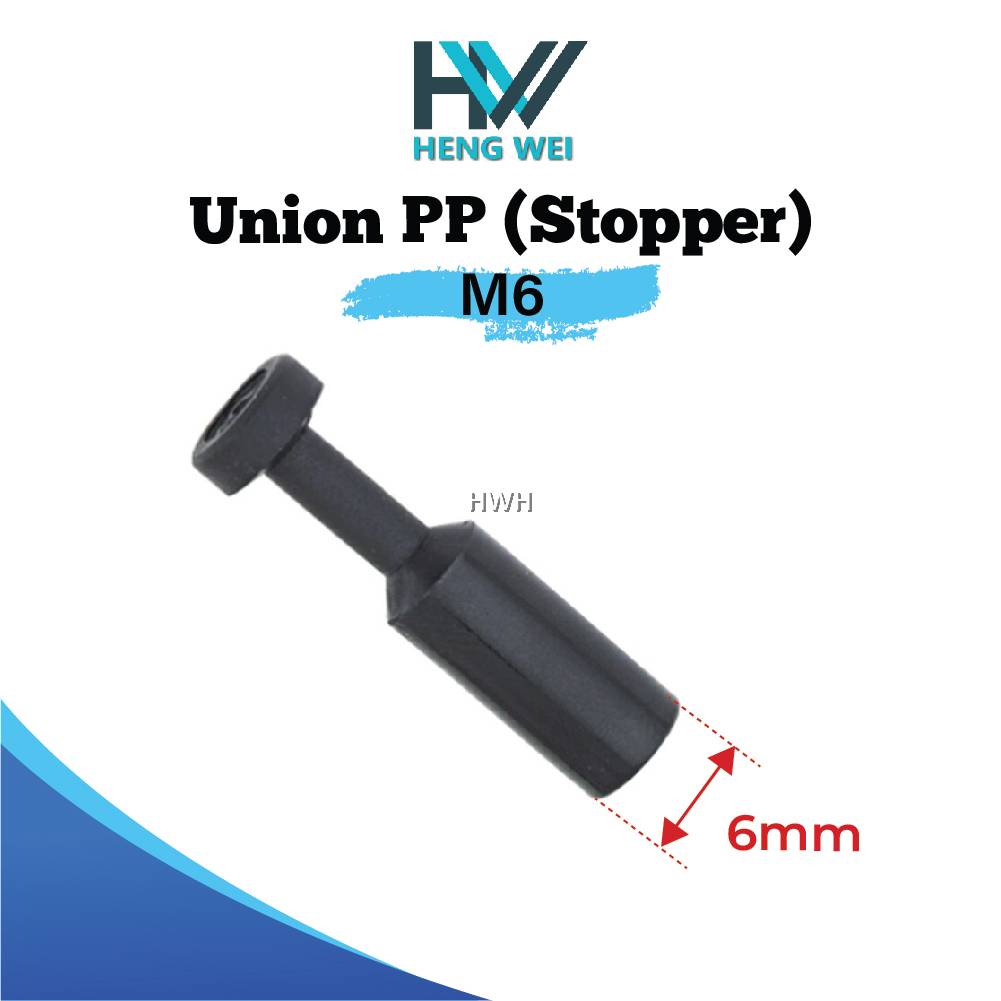 Pneumatic Union PP/ Union Stopper/ Tube Air Push In Fitting/ Hydraulic